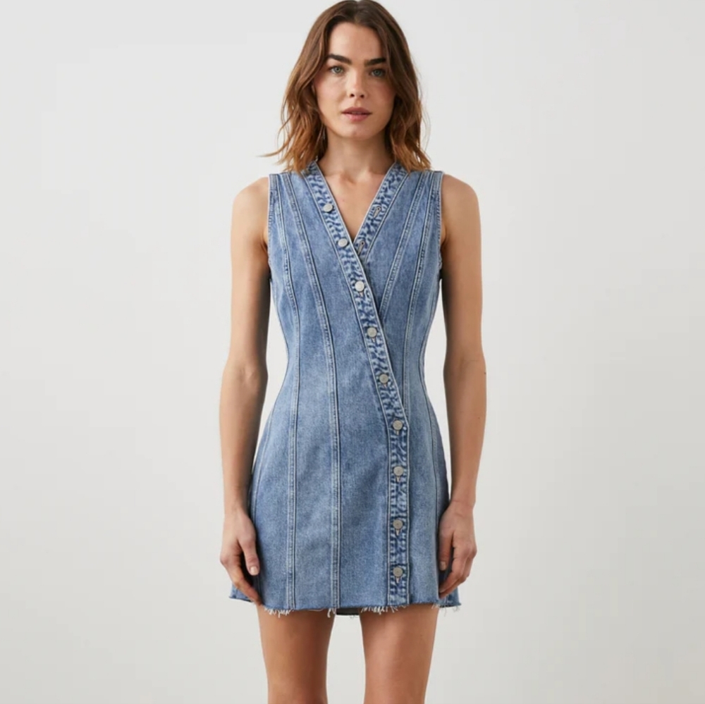 Rails Blue Denim Midi Dress